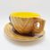 Tasse et soucoupe effet bois