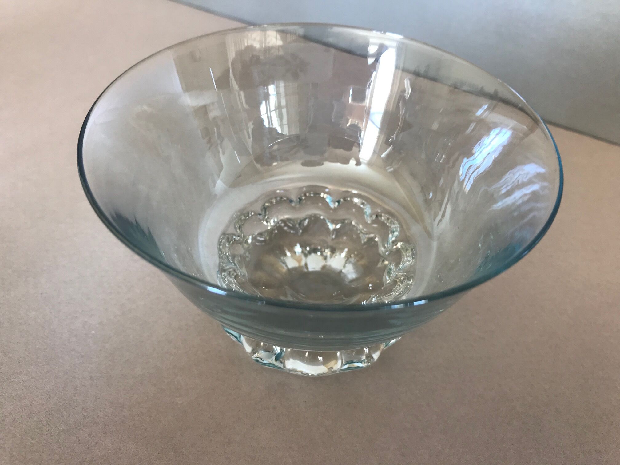 Cut and old coloured bowls