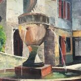 Painting Provencal village