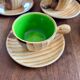 Vallauris coffee set – wood effect & colorful interiors