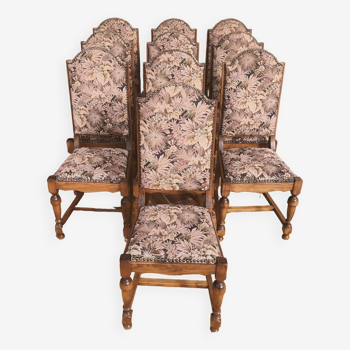 Suite of vintage upholstered chairs