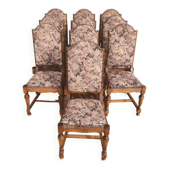 Suite of vintage upholstered chairs