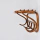 1900s Thonet Vienna Art Nouveau Secessionist Bentwood Wall Coat Rack, Austria