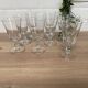 Set of 9 red wine glasses