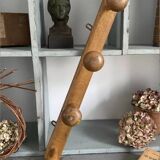 Blond wood coat rack