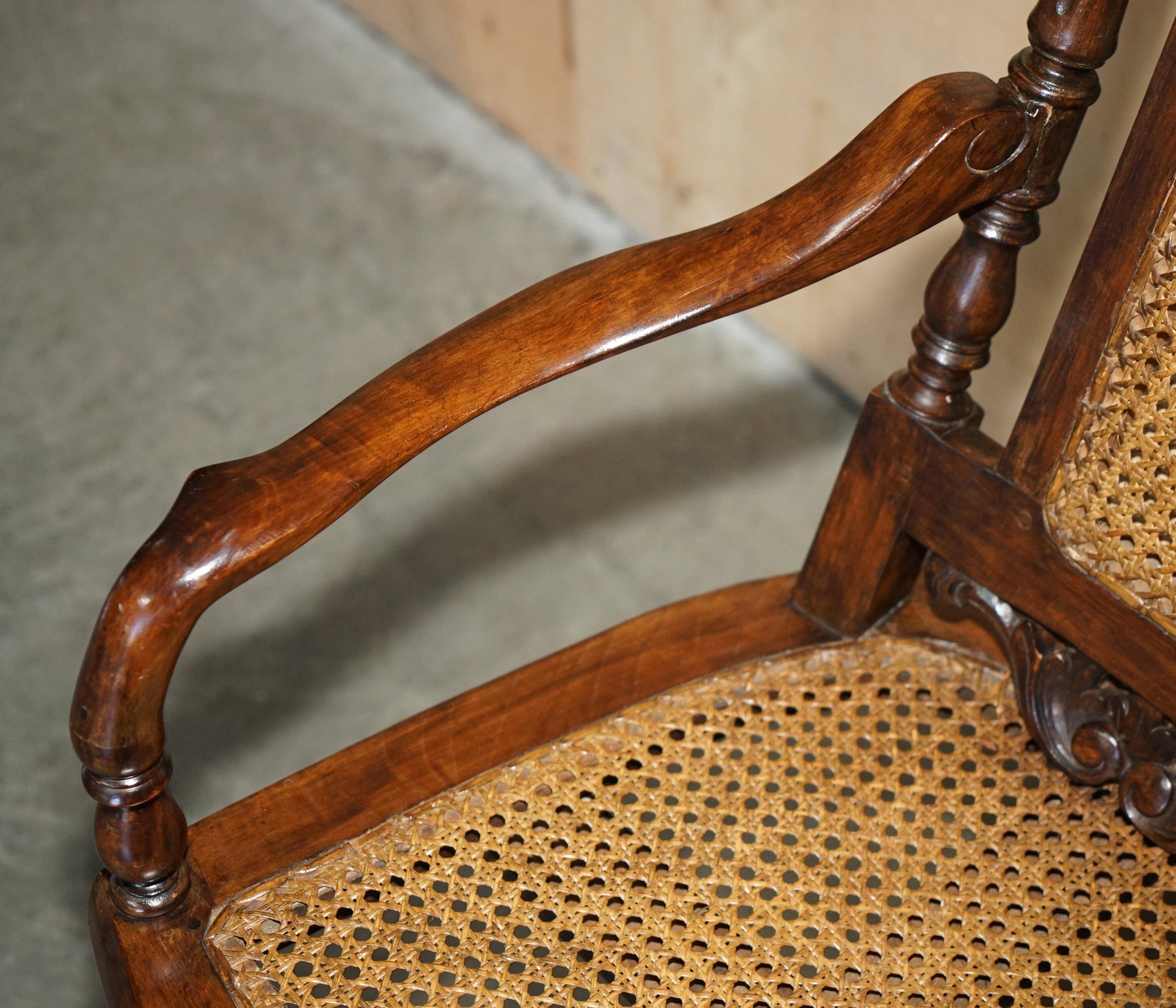 Antique Victorian swivel office armchair