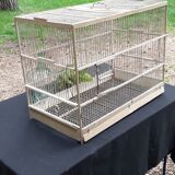 large wooden and iron birdcage 1930s
