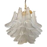 Italian Contemporary Mazzega Style Murano Glass “Saddle” Sputnik Chandelier