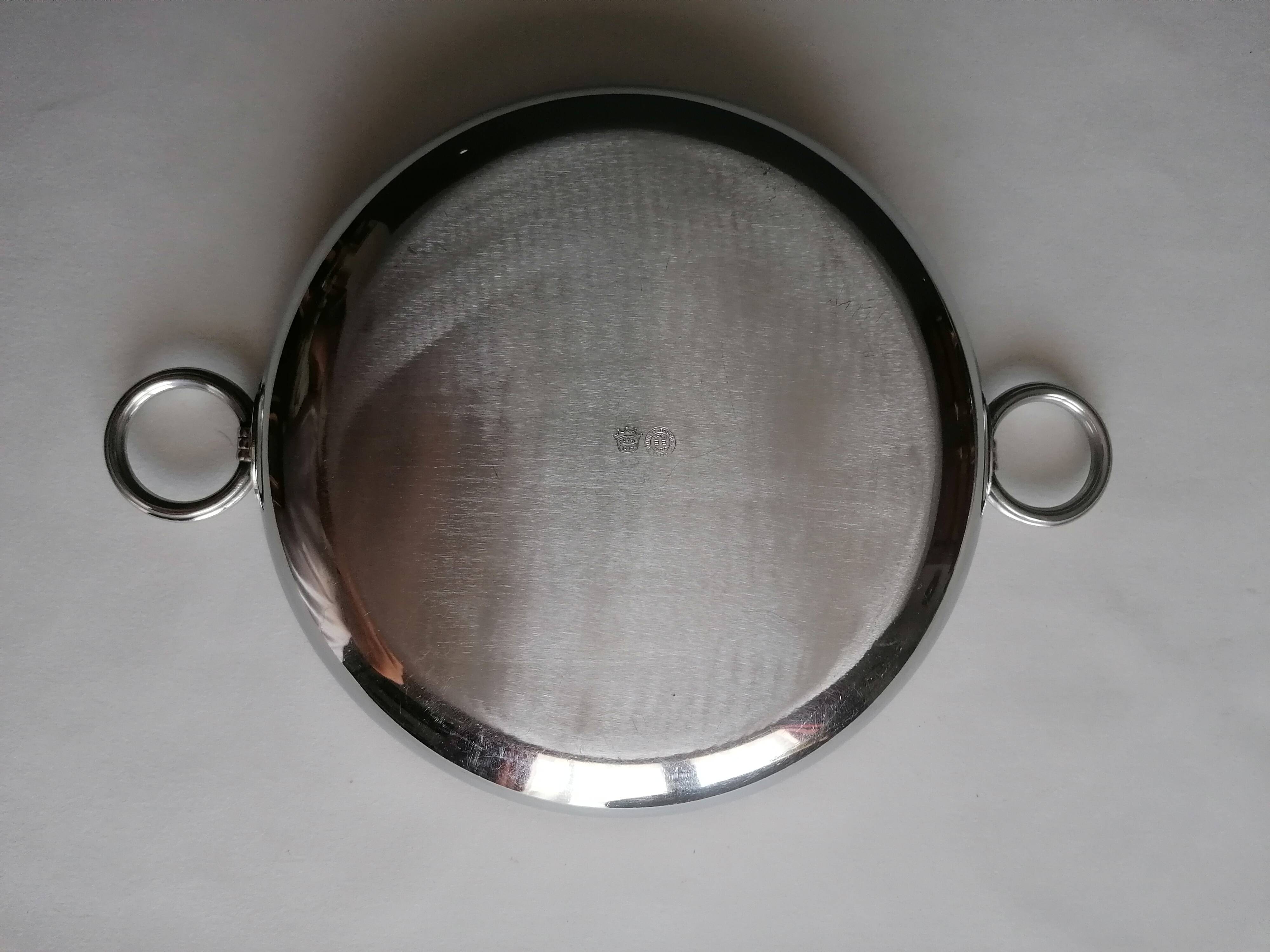 BB stamped plate from the Lyon goldsmiths Bouillet and Bourdelle.