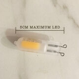 Glass and brass table lamp