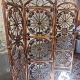 Rattan screen 4 leaves