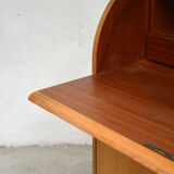 Secretary rounded in blond wood 1960