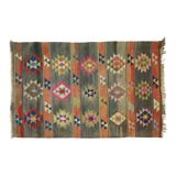 Anatolian handmade kilim rug 266 cm x 166 cm