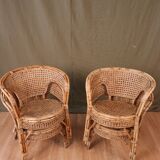 Series 4 rattan armchairs