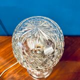 Antique art deco crystal boudoir lamp