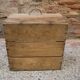 Square wooden box