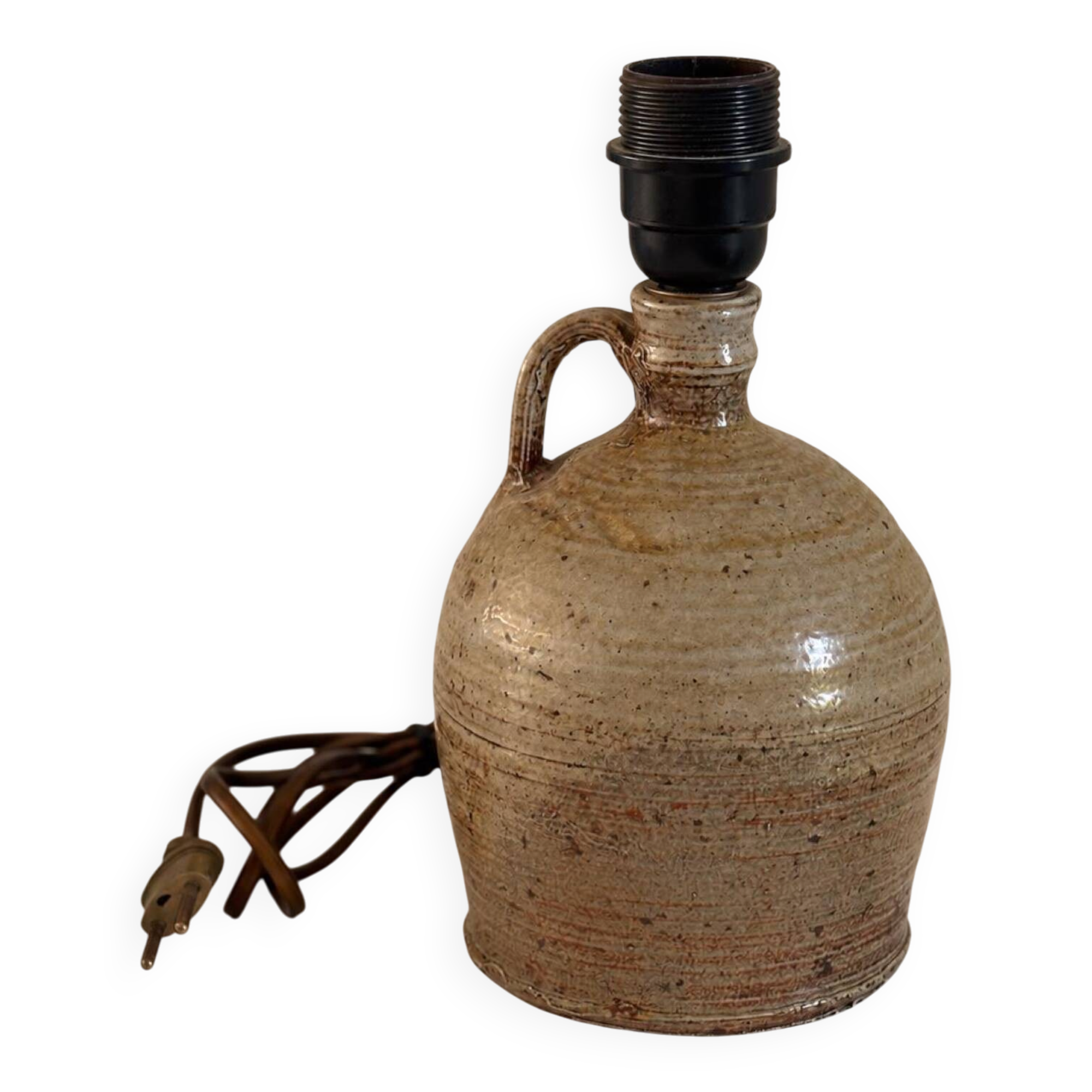 Lamp base in glazed stoneware – handmade ceramics