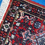 Vintage persian malayer handmade carpet 40cm x 58cm 1970s, 1c751