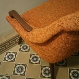 Sofa Orange organic Danish 50s/60s