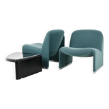 Armchairs + Alky table by Giancarlo Piretti for Anonima Castelli, years.