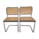 Paire de chaises Cesca B32 de Marcel Breuer