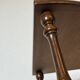 Etagère d'angle vintage en bois à trois niveaux