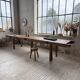 Brutalist popular art table XXL 3.5m/4m pine and oak