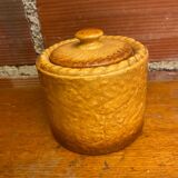 Antique pillivuyt terrine in a pate shape in a vintage porcelain fired crust