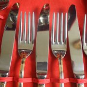 62-piece vintage stainless steel cutlery set, Eme 18/10, Italy