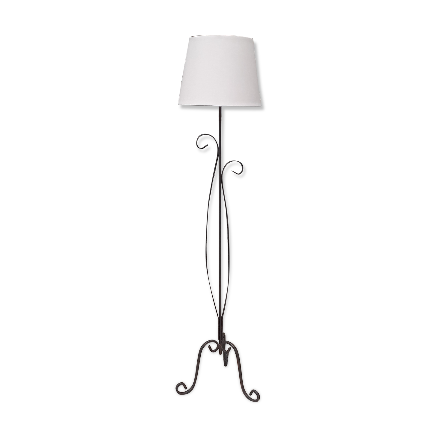 Wrought iron floor lamp