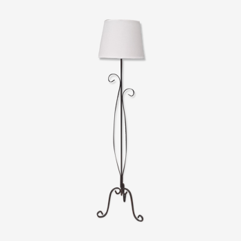 Wrought iron floor lamp