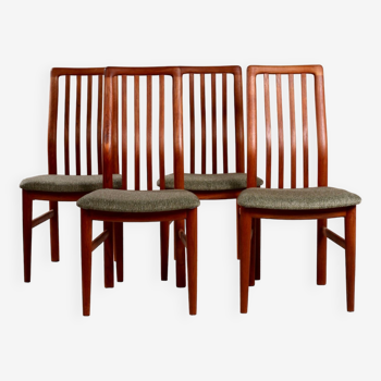 Ensemble de 4 chaises Kai Kristiansen pour Schou Andersen