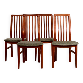 Set of 4 Kai Kristiansen chairs for Schou Andersen