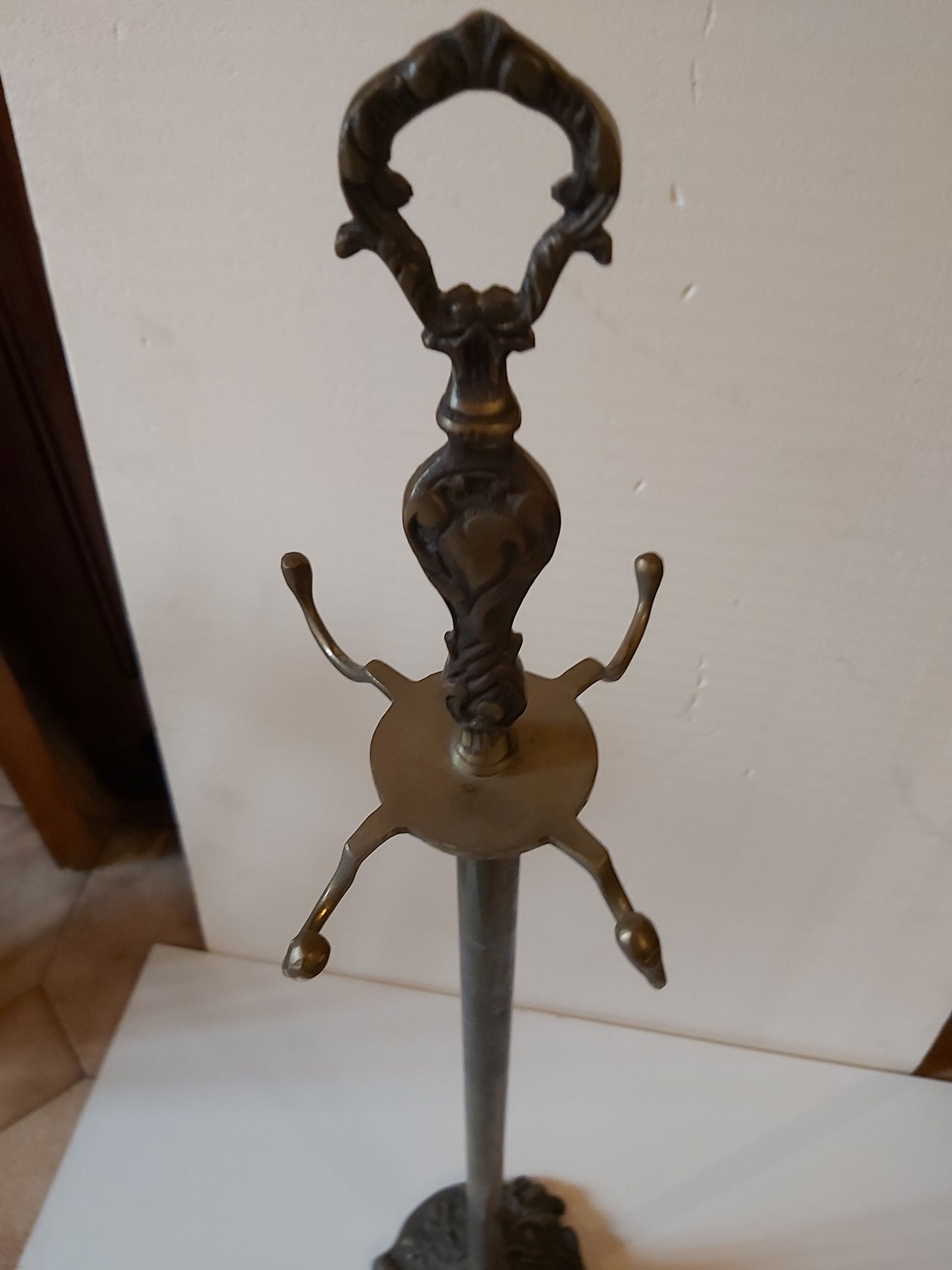 Bronze fireplace servant