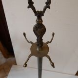 Bronze fireplace servant