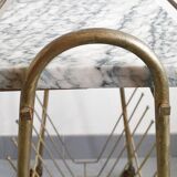 Vintage magazine rack side table 1950
