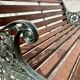 Vintage Victorian Garden Bench Cast Iron Wood #D43