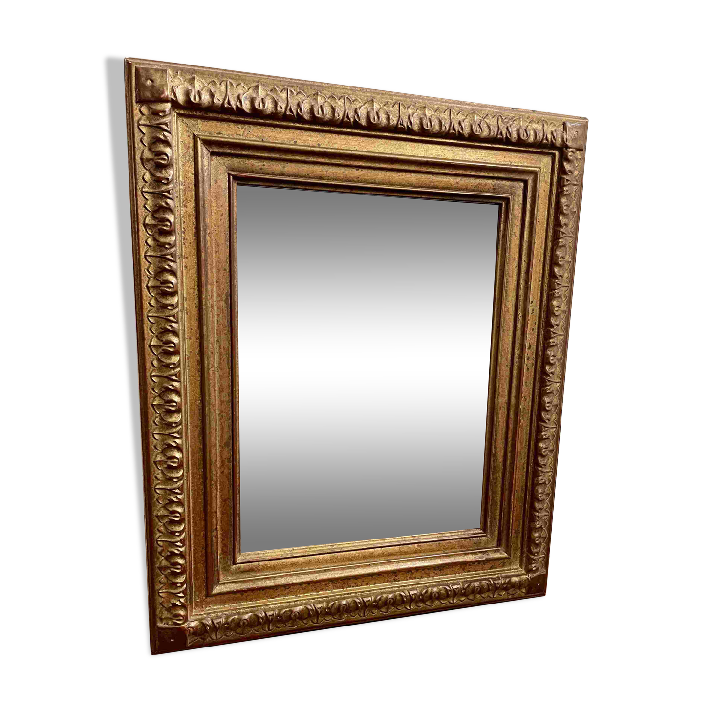 Vintage gold mirror 42 x 50 cm