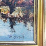 Tableau de Claude Mourier - L'étang de Ruelec