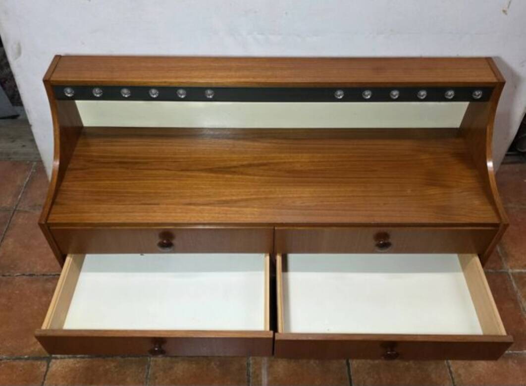 Scandinavian teak chest of drawers from the 1960s.