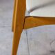 4 Danish chairs in beech wood and skai, 1960