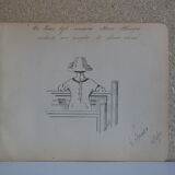 Indian ink drawing circa 1910