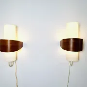 Nx40 Wall Lamps By Louis Kalff For Philips, The Netherlands, 1950S