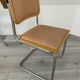 Pair chairs B32 Cesca skaï by Marcel Breuer vintage 1960