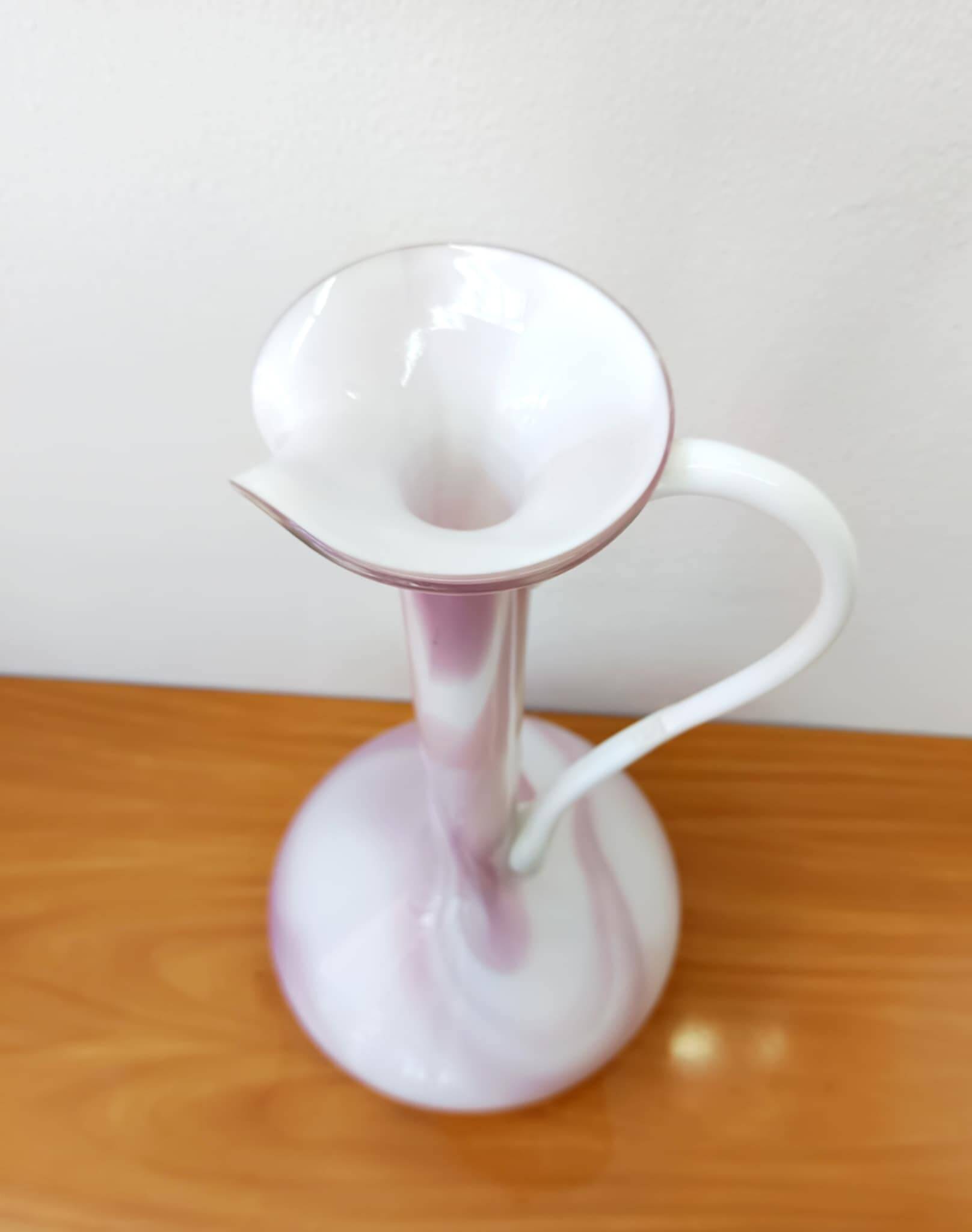 Pink Murano ewer
