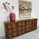 Vintage brutalist sideboard credenza Gerhard Bartels 'Cubism'