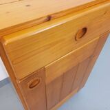 Charlotte Perriand selection Les Arcs vintage pine storage unit from the 60s and 70s