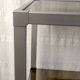 Design shelf in aluminum and smoked glass 70s/80s