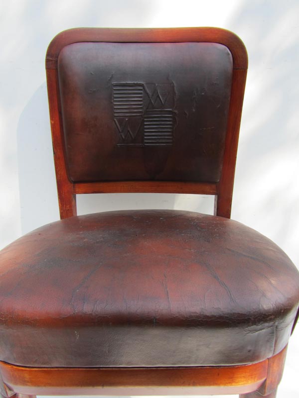 Lot of 5 Marine leather chairs ship Chair