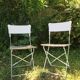 Lot of 2 old garden chairs